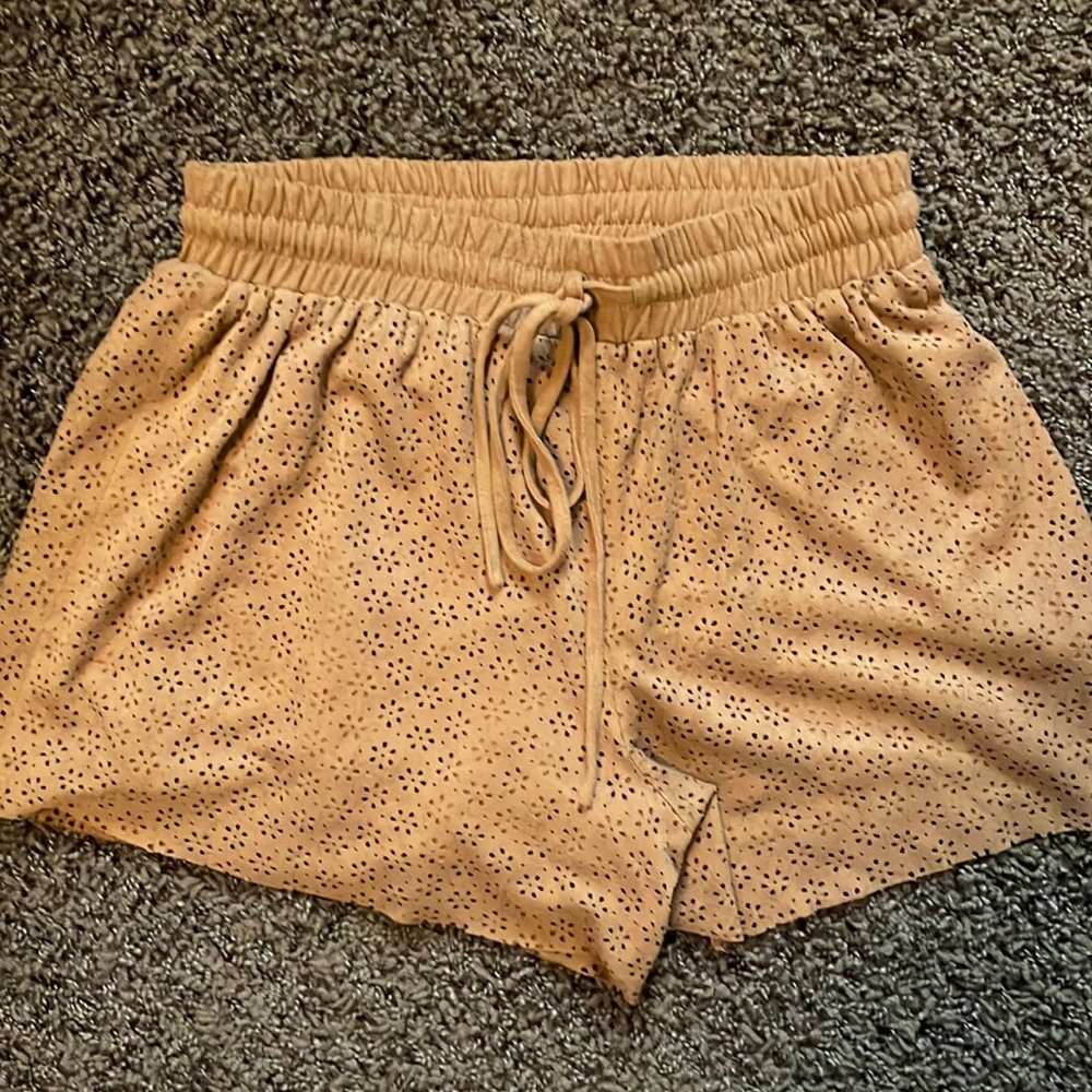 Suede shorts
